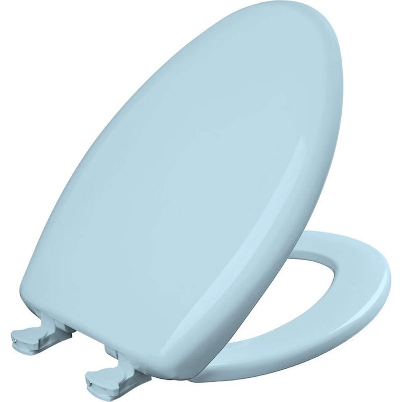 Bemis Classic Colors Slow Close Toilet Seat, Easy Clean Hinges and Durable Plastic Seat, Made in USA, Elongated, Dresden Blue - Image 1